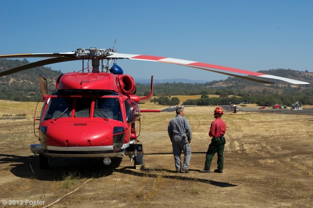 Fighting the California fires...